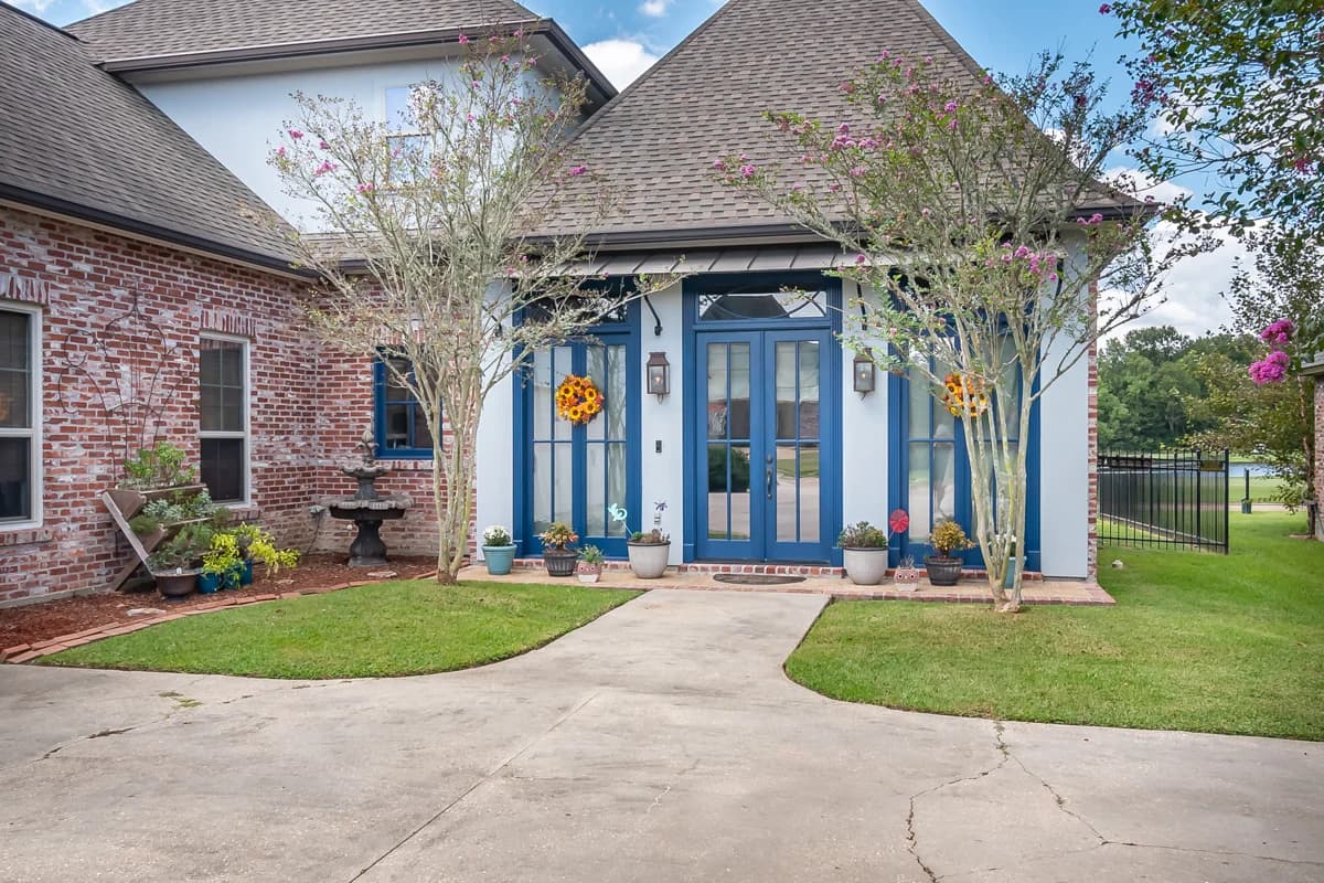 Exterior French Doors & Entrance Repaint