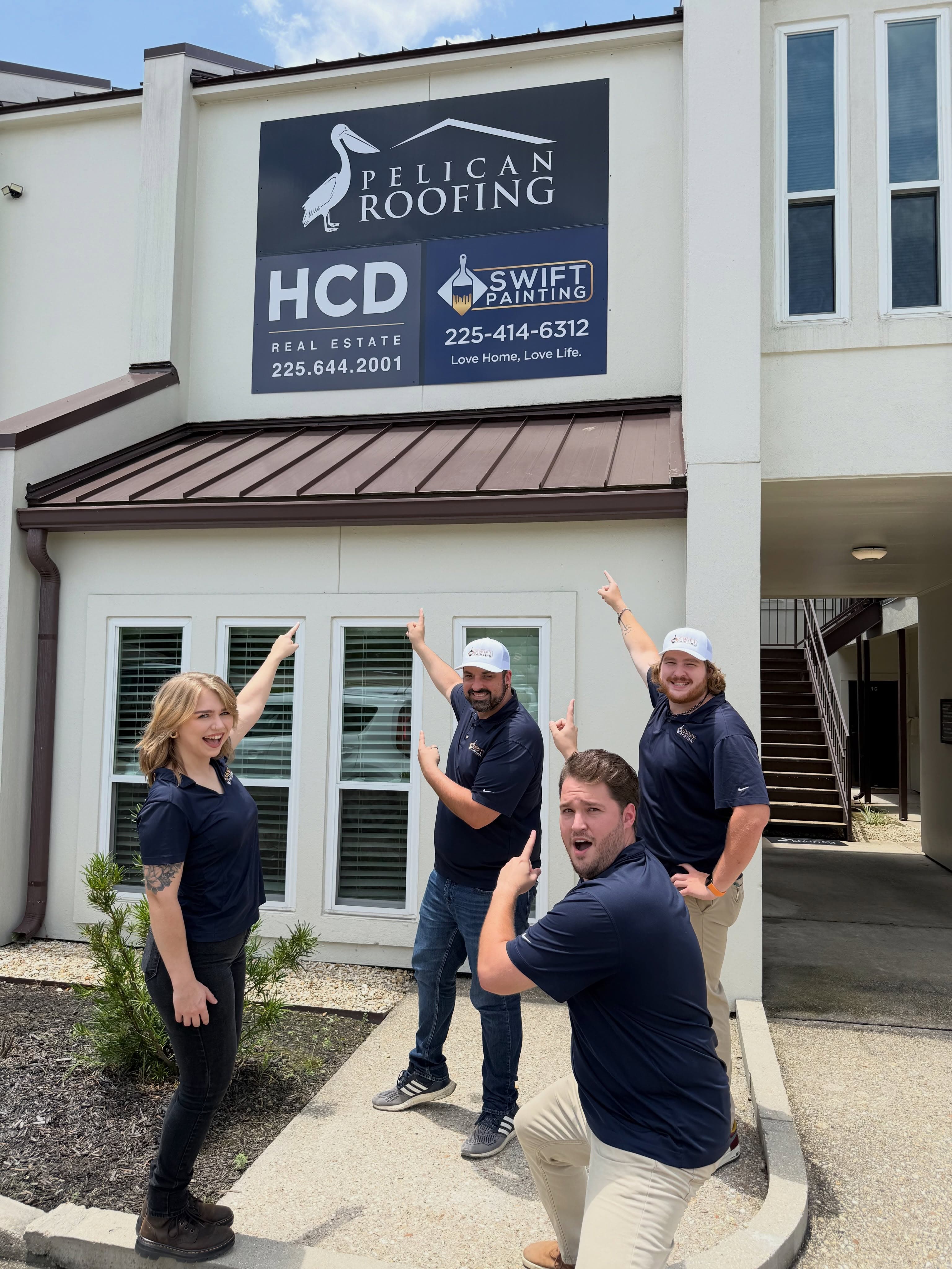 Swift Painting Crew & Homeowners in Baton Rouge