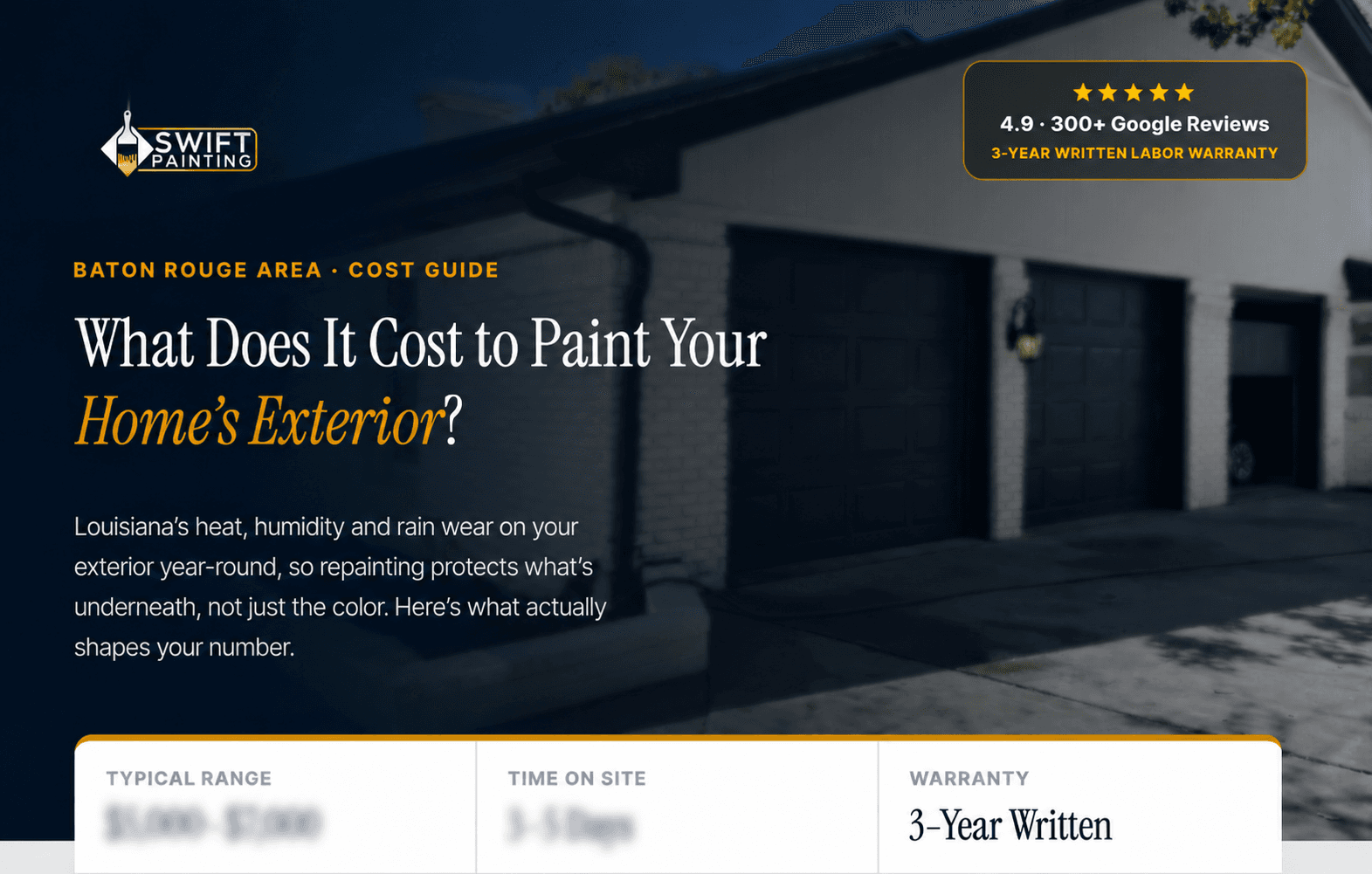Exterior Cost Guide