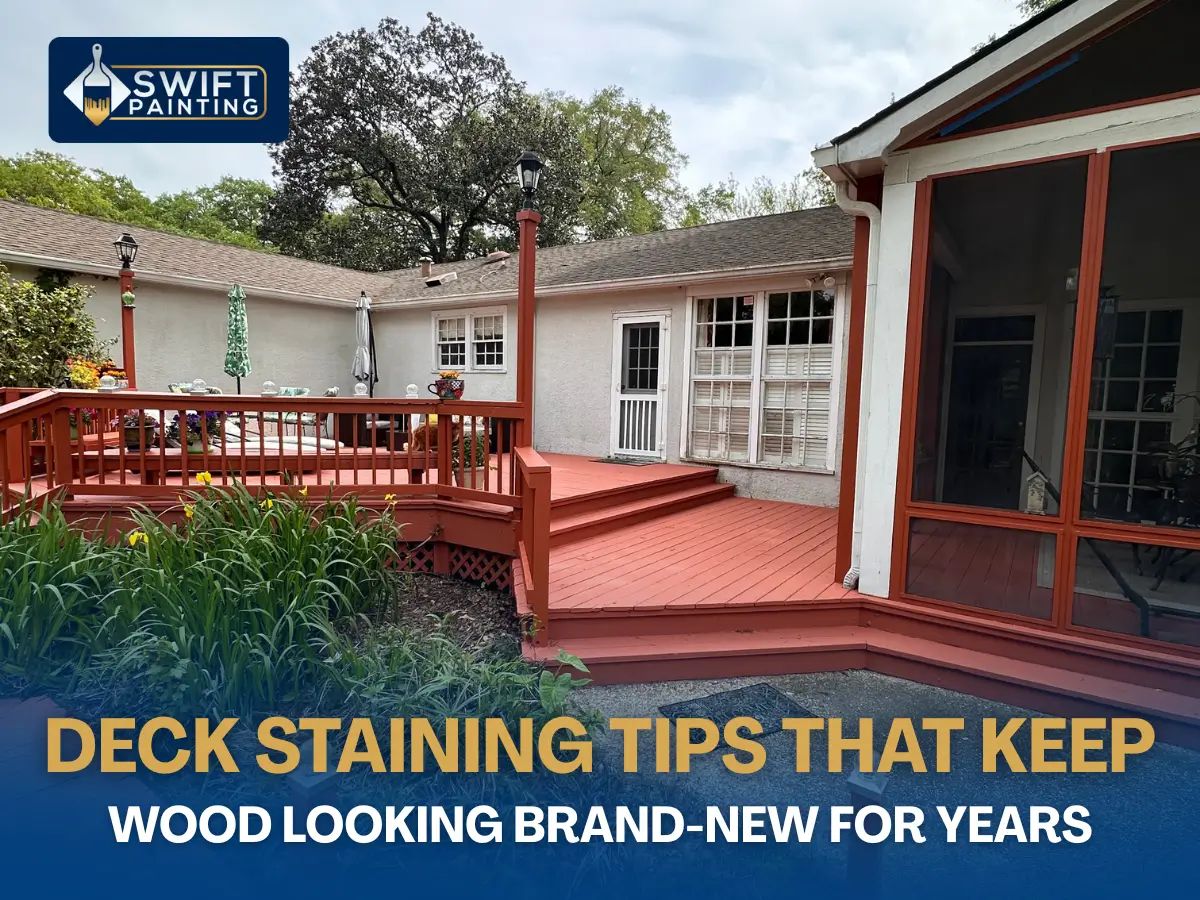 Deck Staining Tips That Keep Wood Looking Brand-New