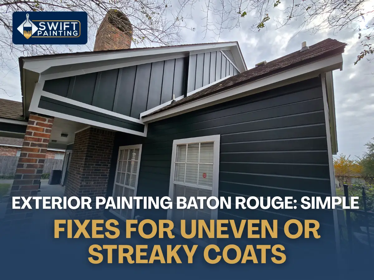 Exterior Painting Baton Rouge – Fix Streaky or Uneven Coats