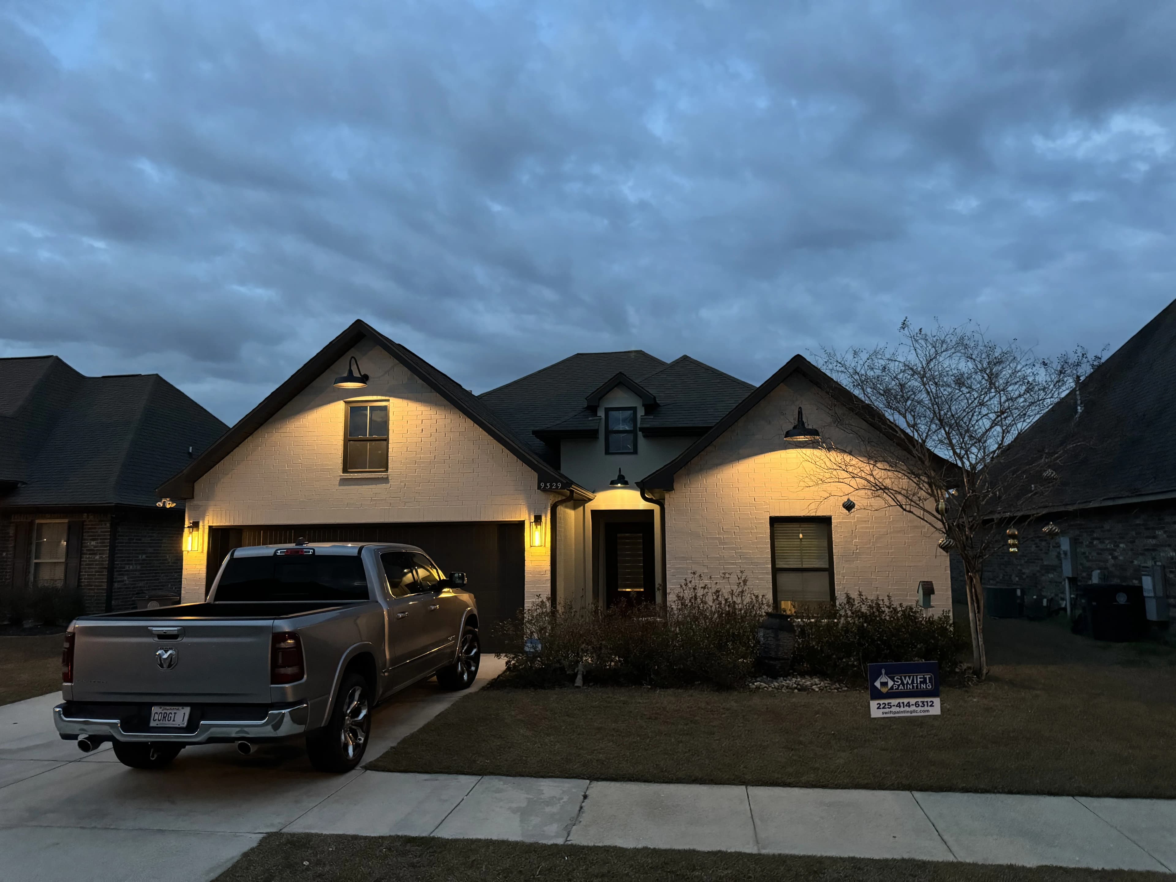 Baton Rouge Brick Home Exterior Repaint