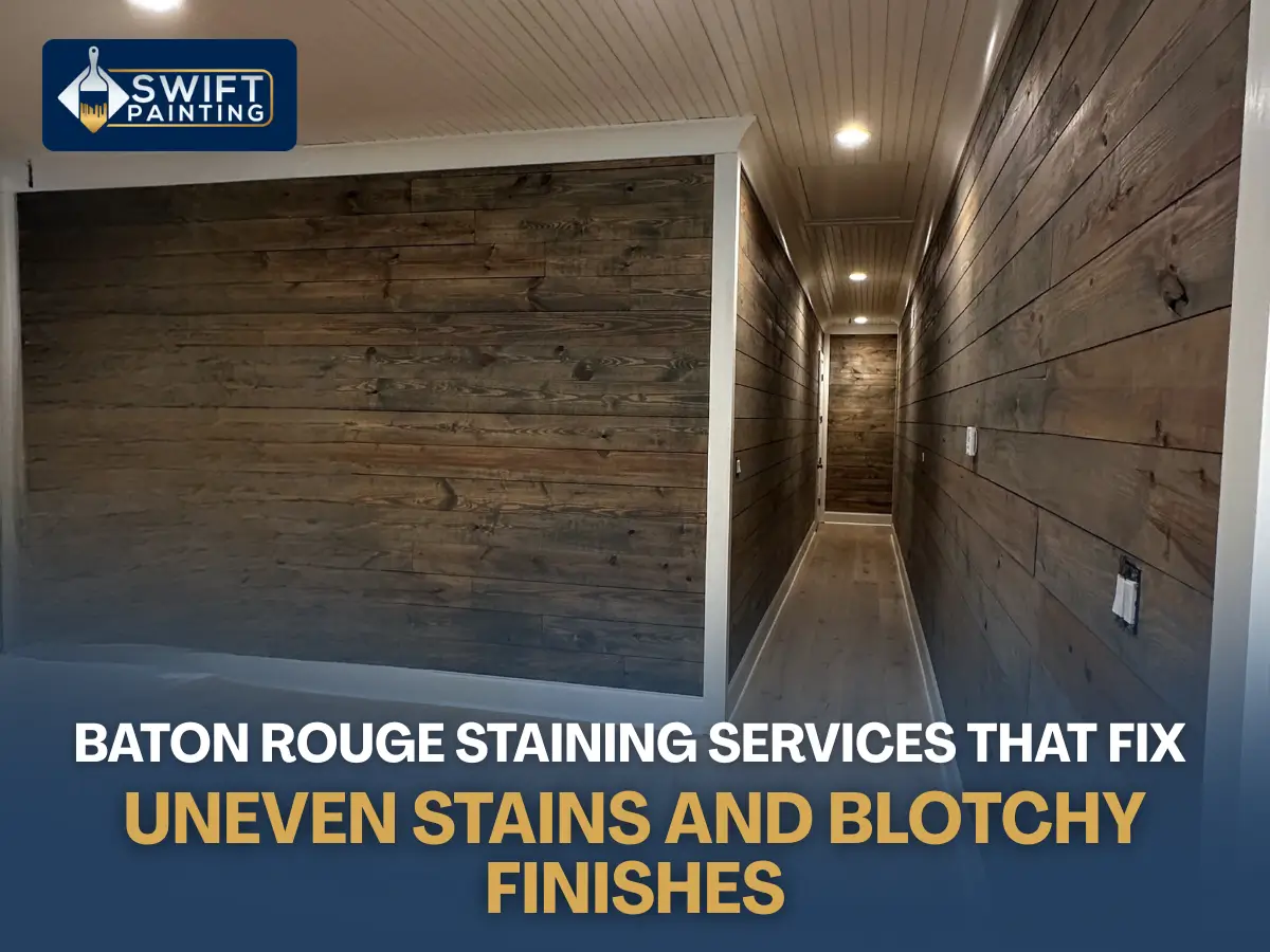 Baton Rouge Staining Services That Fix Uneven Stains and Blotchy Finishes