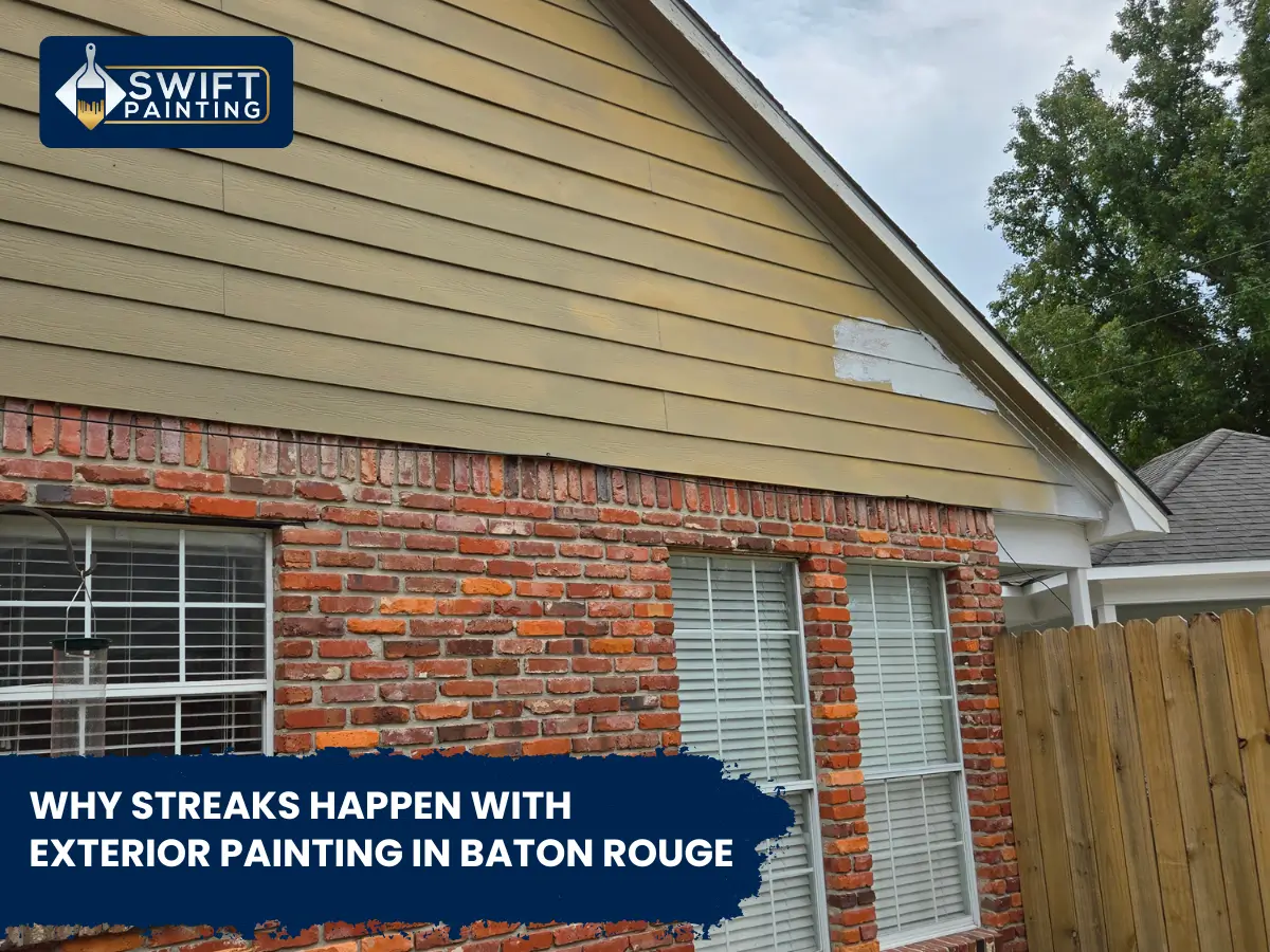 Why Streaks Happen with Exterior Painting in Baton Rouge