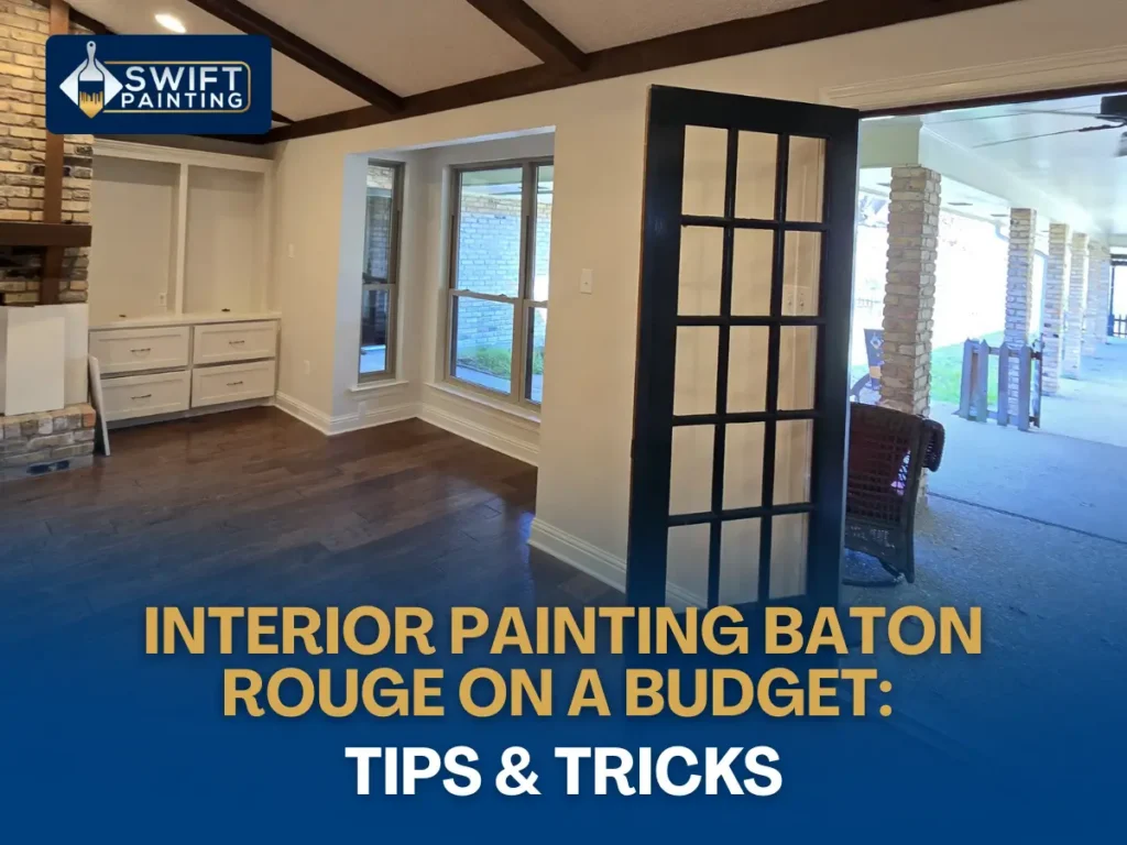 Budget-friendly interior painting tips for homes in Baton Rouge by Swift Painting.