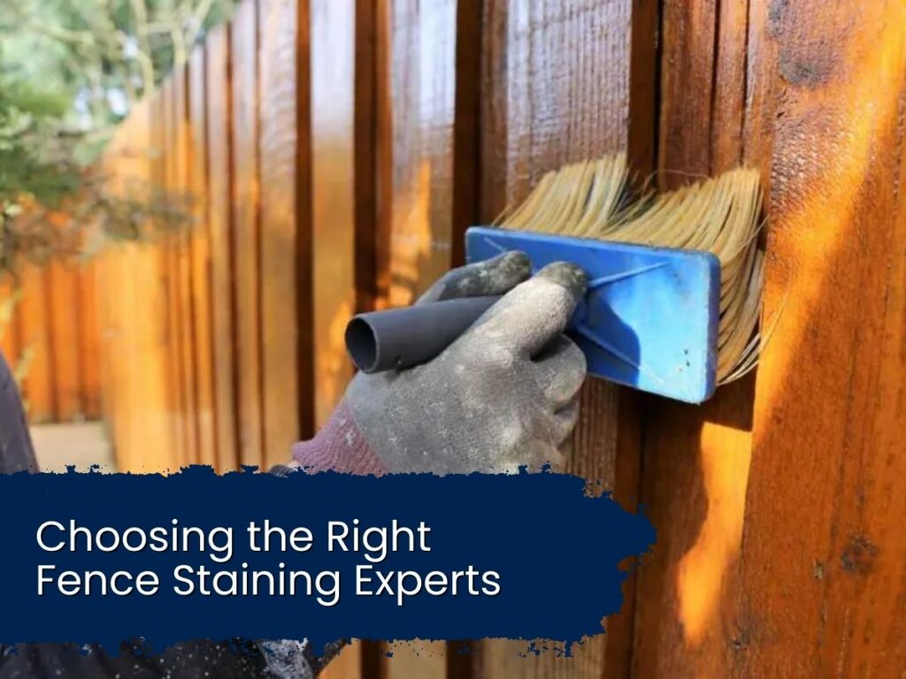 Fence Staining Process
