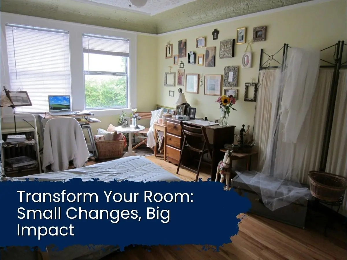 Decorated small room.